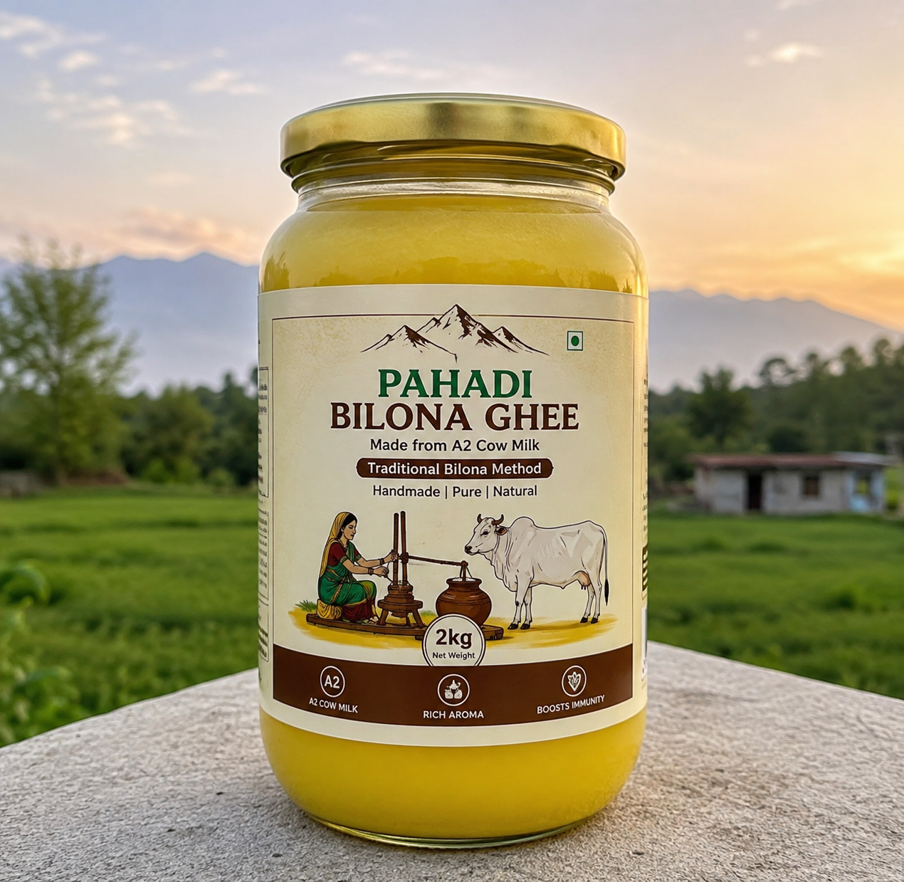 Pahadi Bilona Ghee - Desi Cow Ghee